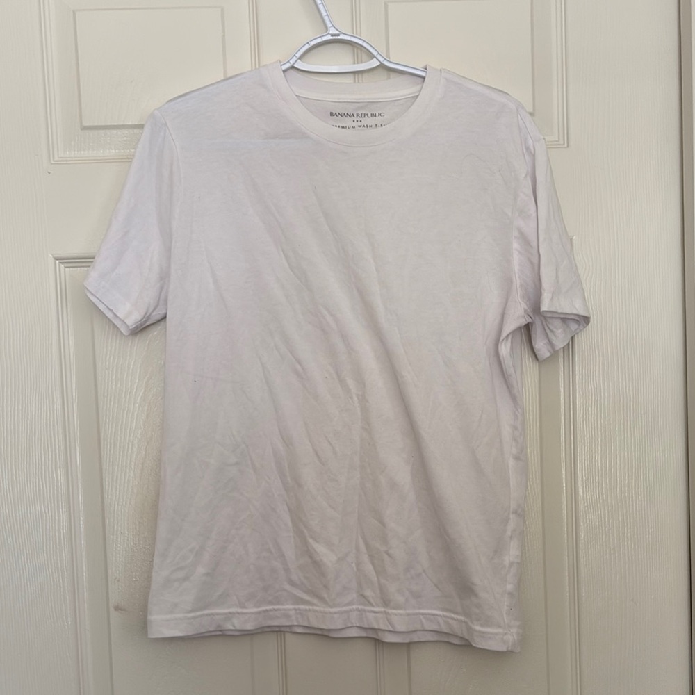 Banana Republic Men's White T-Shirt